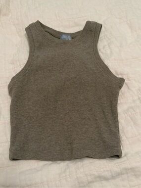 Tilly’s Ribbed Tank Top in Taupe